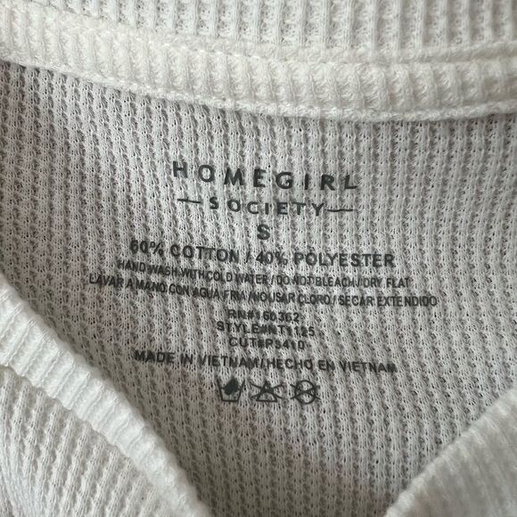 Homegirl Society “Stay Trippy” Mushroom Crop Top - Picture 5 of 5